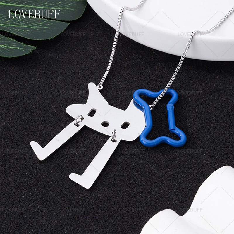 LOVEBUFF Path to Nowhere 무기미도 Shawn Fake Love Notification Cat & Bone Pendants Necklace