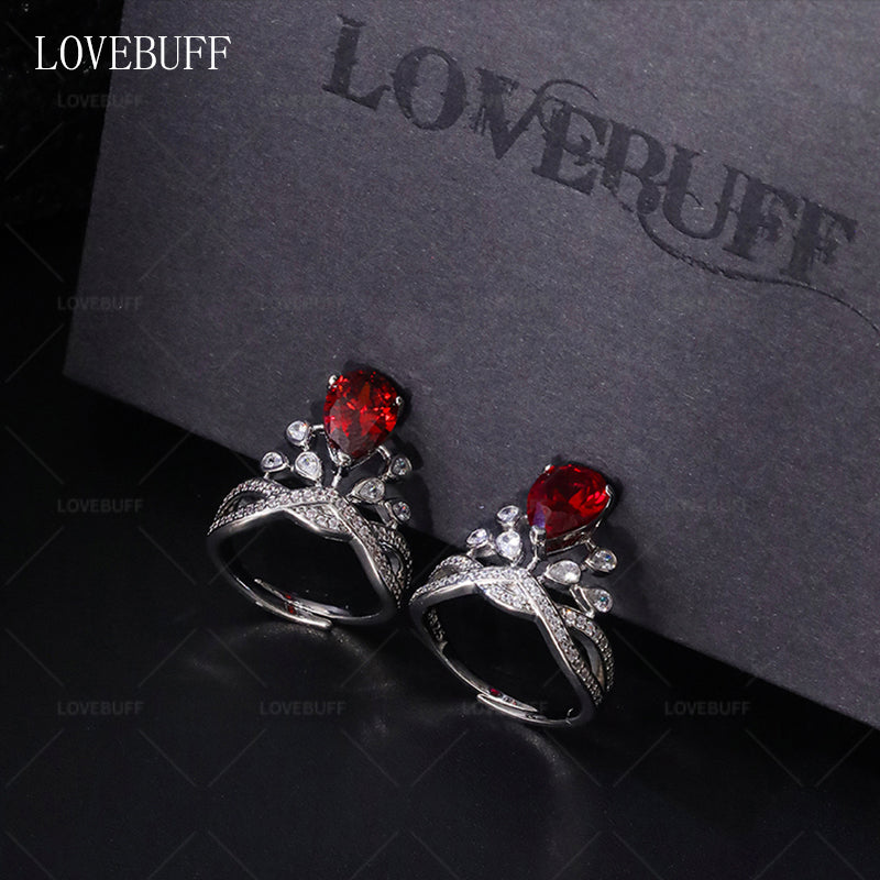LOVEBUFF Light and Night Evan Couronner Notre Amour Birthday Ring Inspired Finger Ring