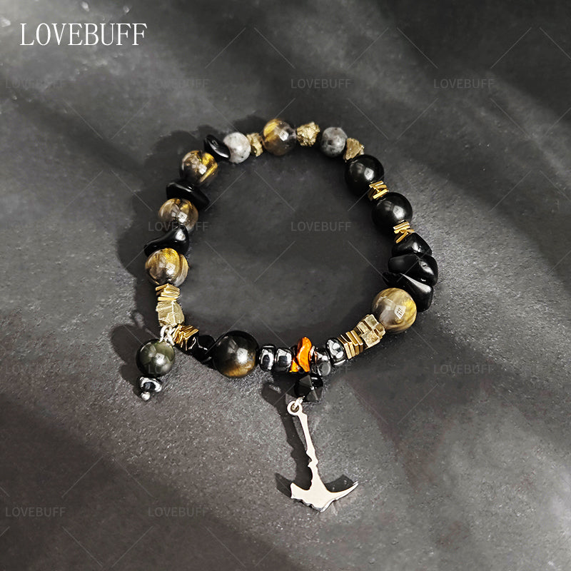 LOVEBUFF Identity V Fool's Gold Norton Campbell Theme Impression Beaded Bracelet