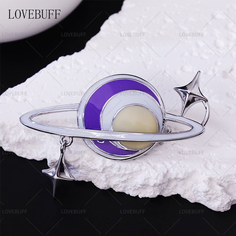 LOVEBUFF LAD Xavier Carefree Comfort Outfit Accessory Star Planet Pin Brooch