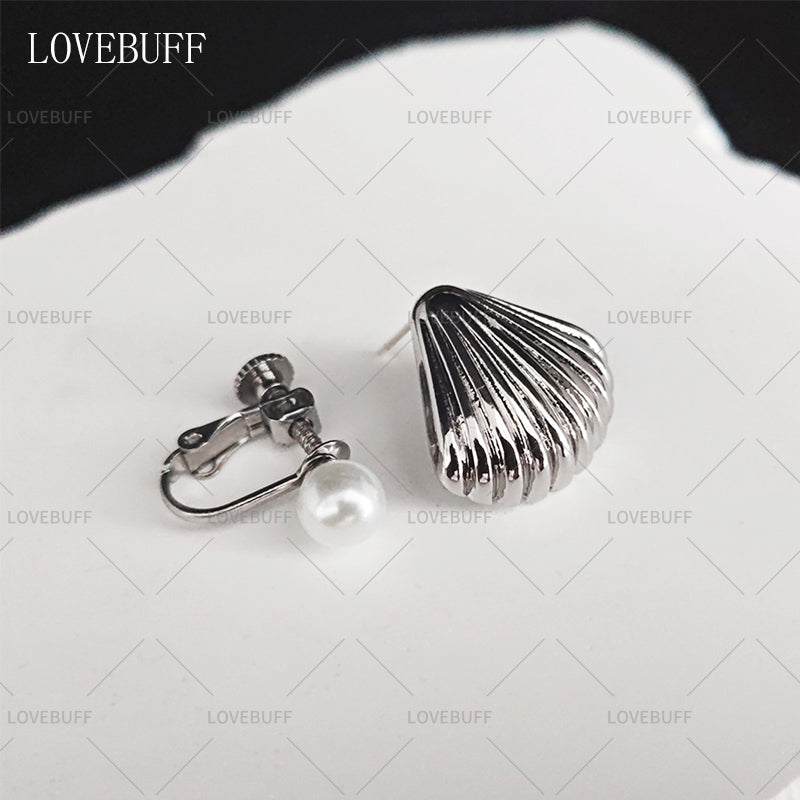 LOVEBUFF LAD Rafayel MC's Wave's Gift Pearl Seashell Wedding Earrings 4pc Set