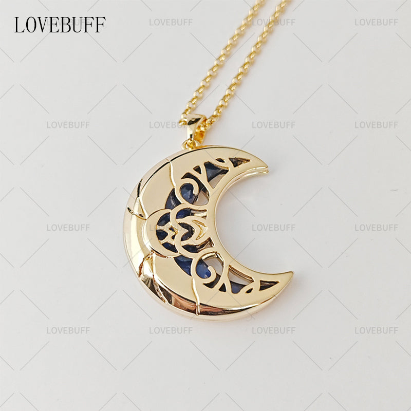 LOVEBUFF Star College Xiaoyue Moon Pendant Necklace