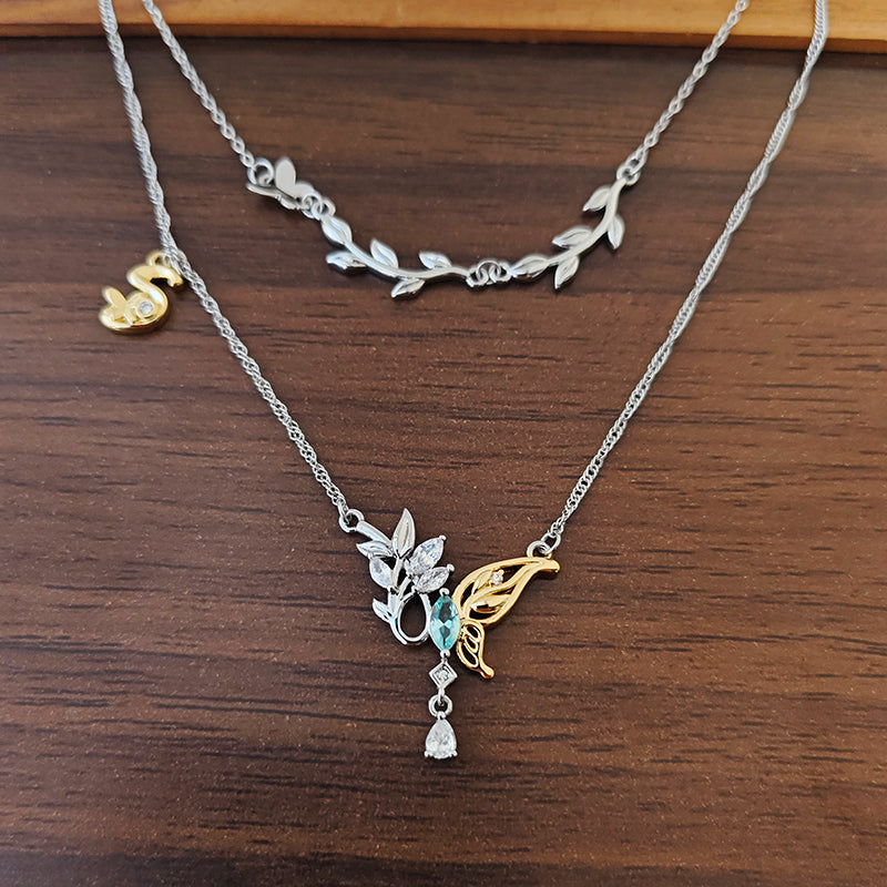 Light and Night Sariel 2026 Birthday Butterfly Necklace