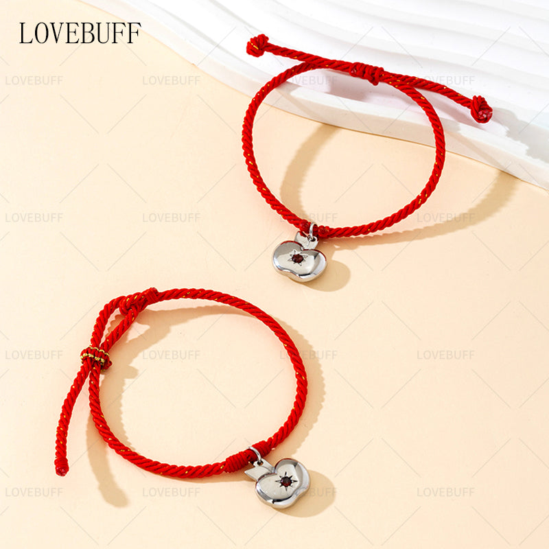 LOVEBUFF LAD Caleb Apple Charm Bracelet