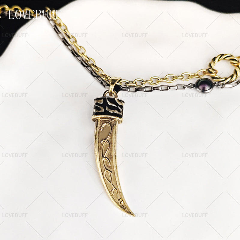LOVEBUFF LAD Sylus Where Hearts Live Wolf Tooth Shaped Pendant Necklace (preorder ships in 1 week)