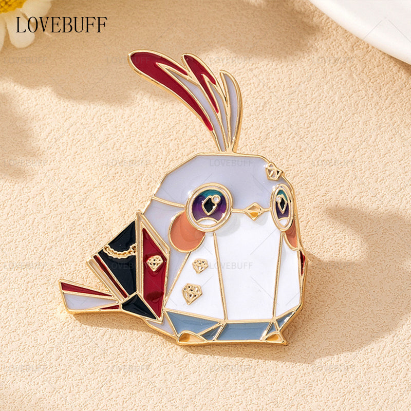 LOVEBUFF Honkai:Star Rail Origami Bird Inspired Enamel Pin Badge Brooch