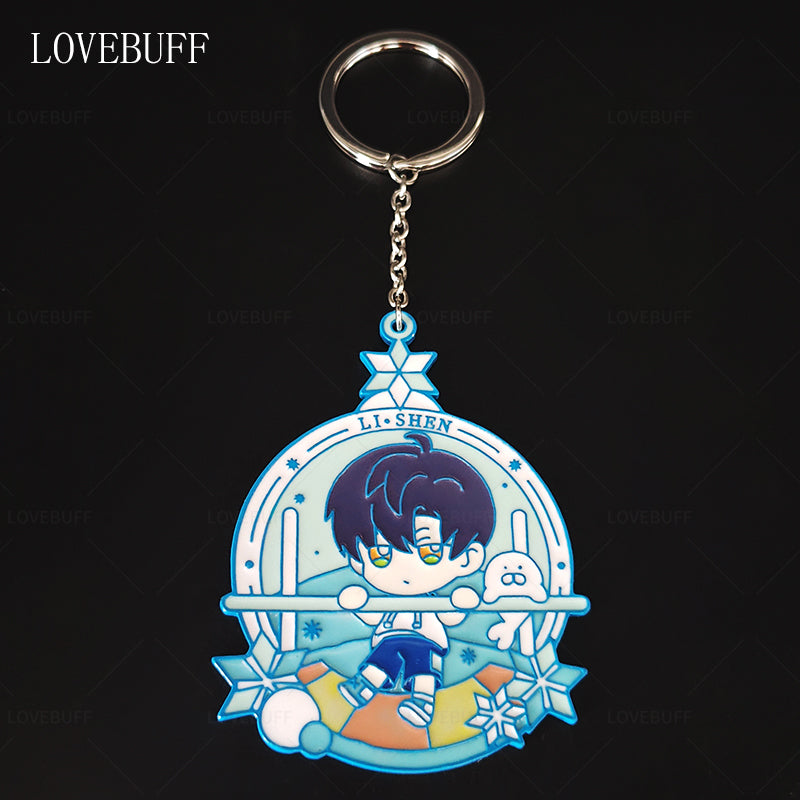 LOVEBUFF love and Deepspace Workout Rafayel Zayne Xavier Sylus Medal Badge Pendant Bag Charm Keychain