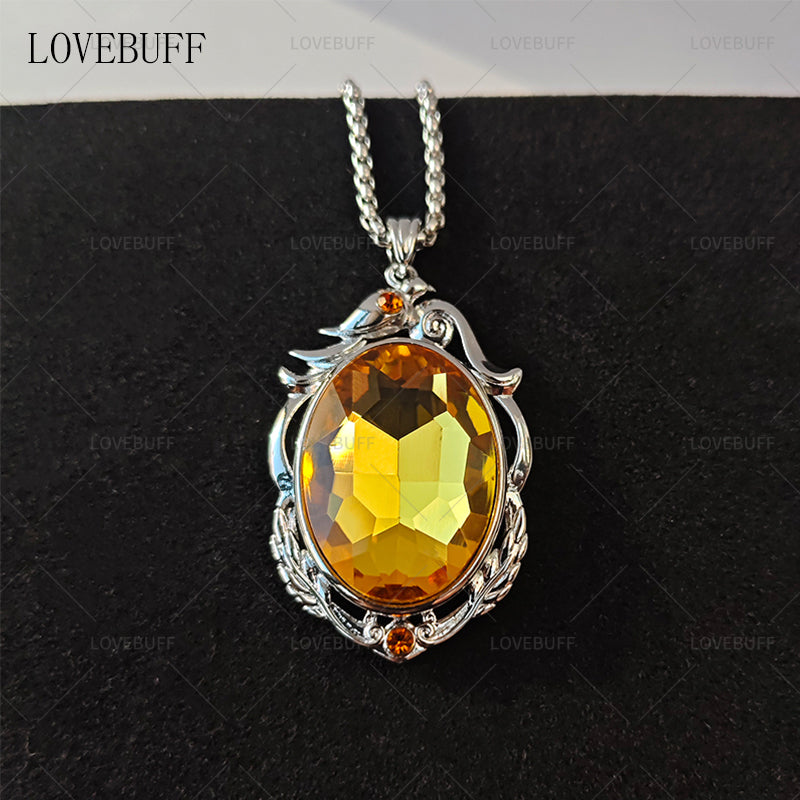 LOVEBUFF Identity V Cryptic Notes Cursed Sapphire Inspired Long Necklace
