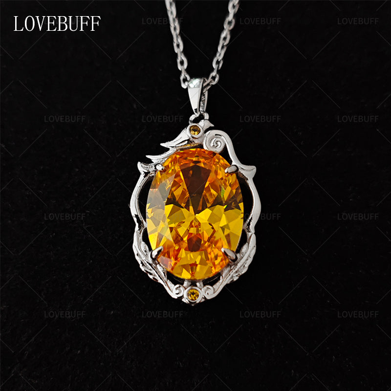 LOVEBUFF Identity V Cryptic Notes Cursed Sapphire Inspired Dainty Necklace