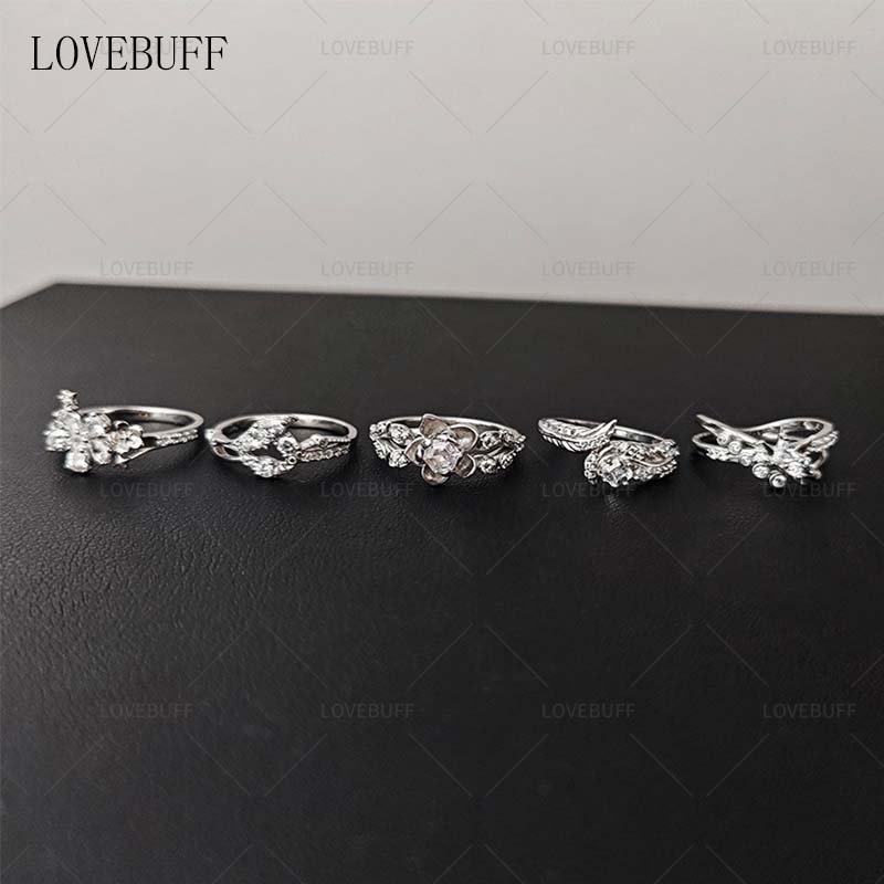 LOVEBUFF Love and Deepspace Caleb Rafayel Sylus Xavier Zayne Wedding Ring Inspired Silver Closed Band