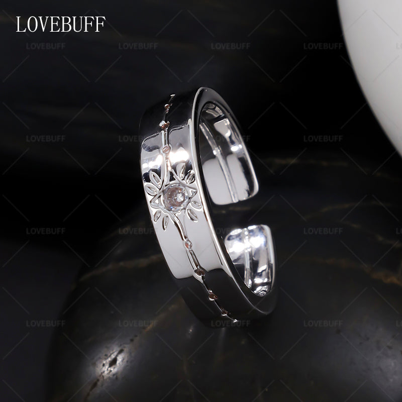 LOVEBUFF LAD Affinity 100 Rafayel Zayne Xavier Ring Style Silver Open Band