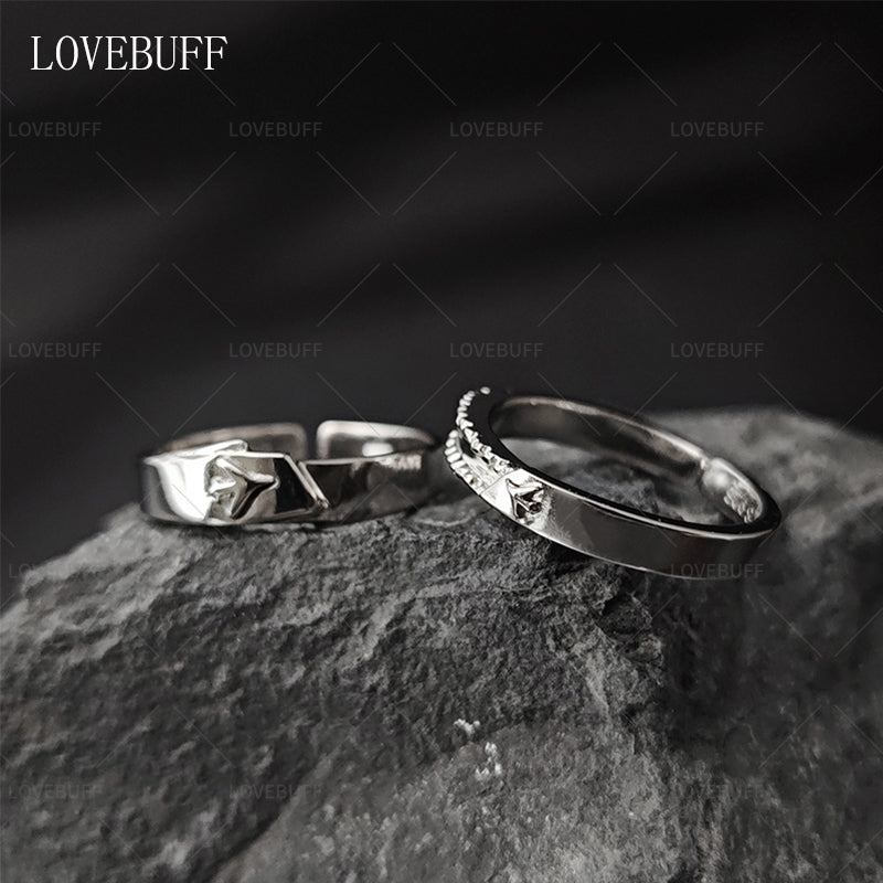 LOVEBUFF LAD Caleb Affinity 100 Ring Inspired Silver Band