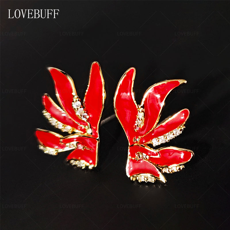 LOVEBUFF LAD Rafayel Passionate Flames Flame Lily Gloriosa Inspired Earrings