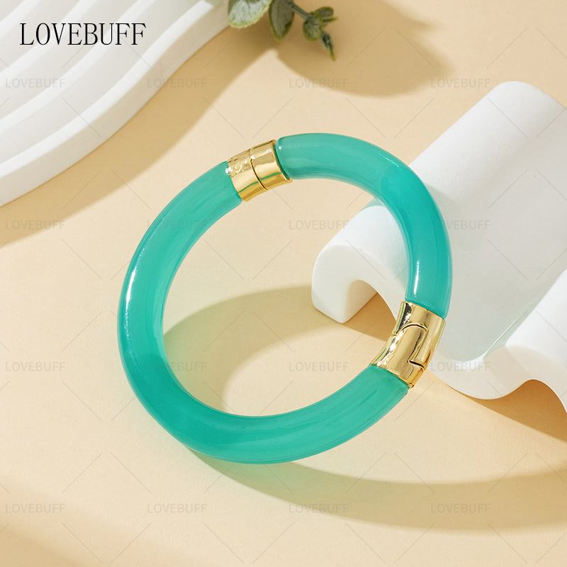 LOVEBUFF Honkai: Star Rail Jade Cosplay Accessories Necklace Earring Wrist Cuff Bracelet Ring