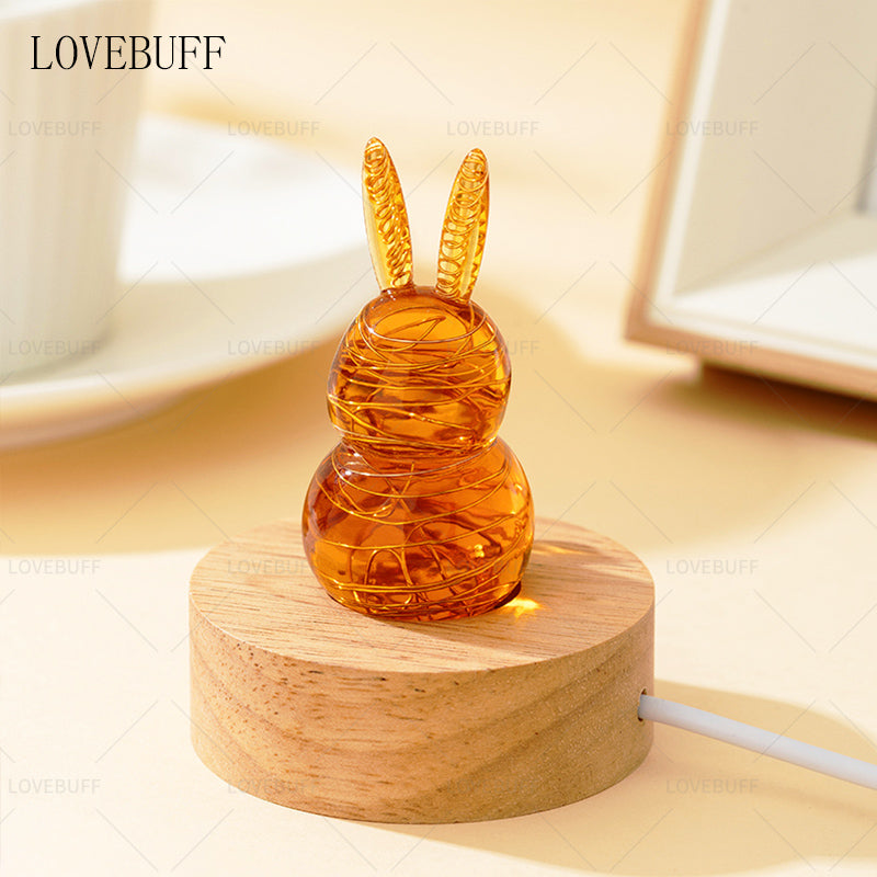 LOVEBUFF Reverse: 1999 Unilog Bunny Rabbit Inspired Figurine Collectible Desk Decor