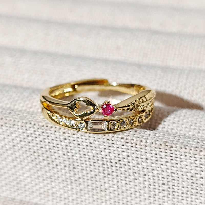 LOVEBUFF Tears of Themis 5th Anniversary Rings Wedding Bands