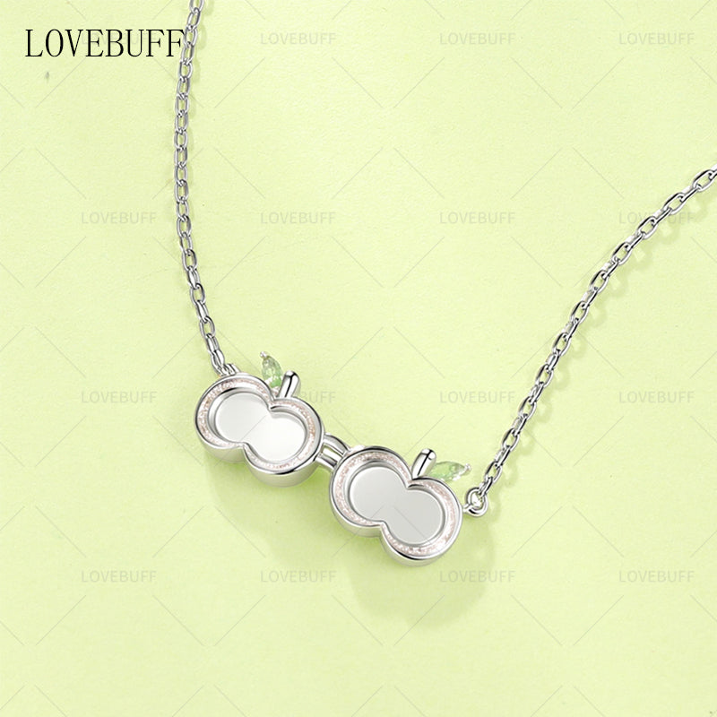 Love and Deepspace Caleb Apple Shaped Goggles Inspired Silver Necklace
