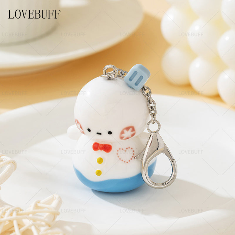 LOVEBUFF Love and Deepspace Zayne Happy Snowman Keychain Pendant Bag Charm