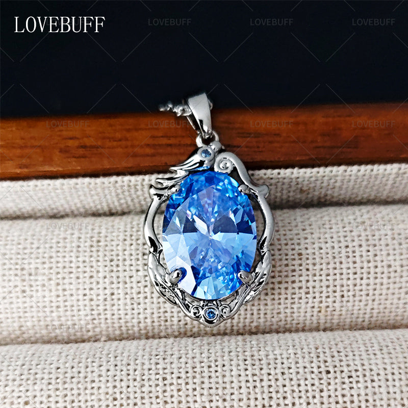 LOVEBUFF Identity V Cryptic Notes Cursed Sapphire Inspired Necklace