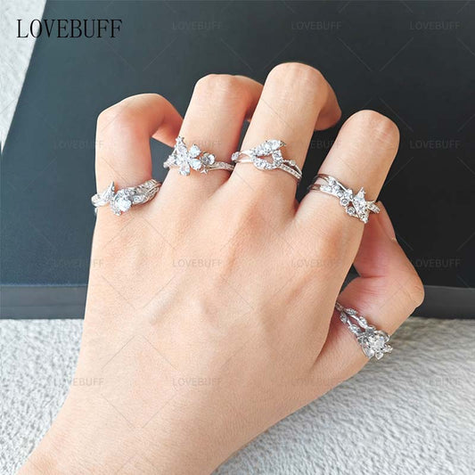 LOVEBUFF Love and Deepspace Caleb Rafayel Sylus Xavier Zayne Wedding Ring Inspired Silver Closed Band