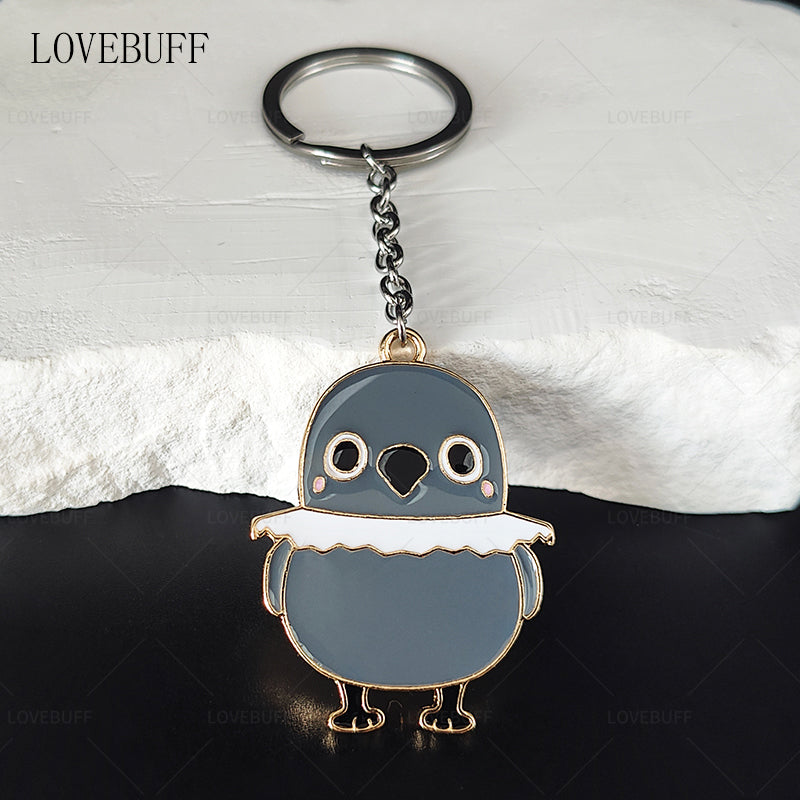 LOVEBUFF love and Deepspace Artsy Birb Happy Snowman Grumpy Crow Galaxy Kid Keychain 4pc Set