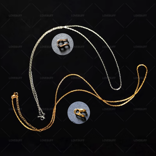 LOVEBUFF(TM) Accesorios de joyería Collar Cadena y conector de fianza