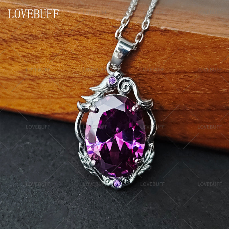 LOVEBUFF Identity V Cryptic Notes Cursed Sapphire Inspired Dainty Necklace