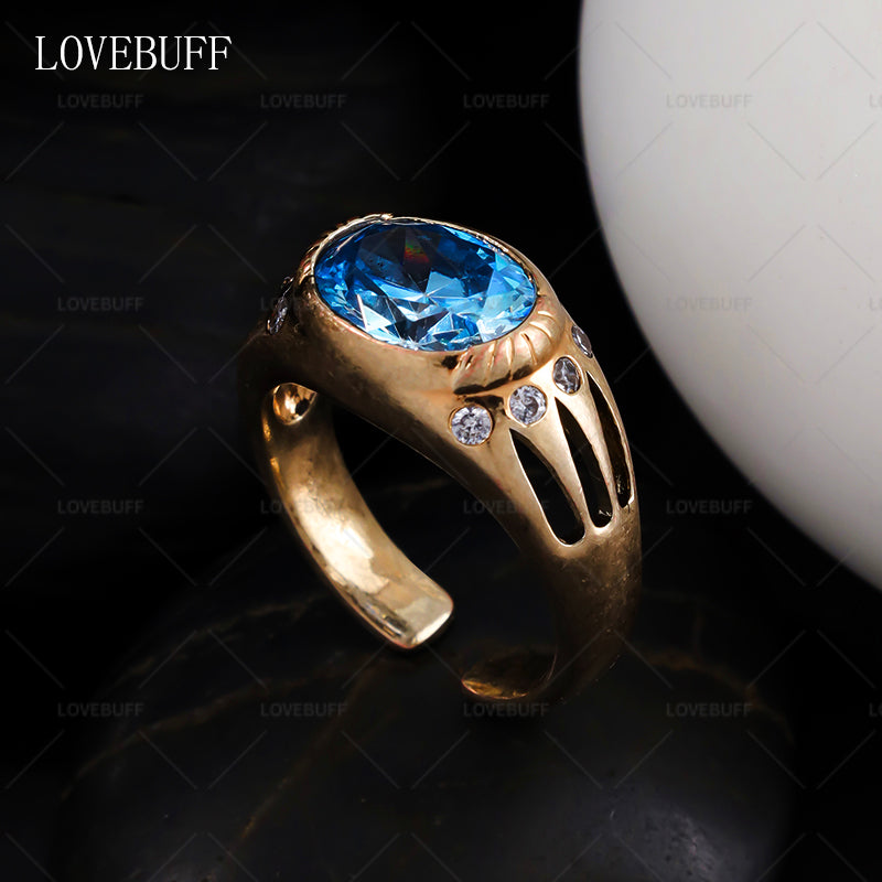 LOVEBUFF LAD 100 Affinity Rafayel Ring Inspired Gold-plated Copper Band (Version 1.0)