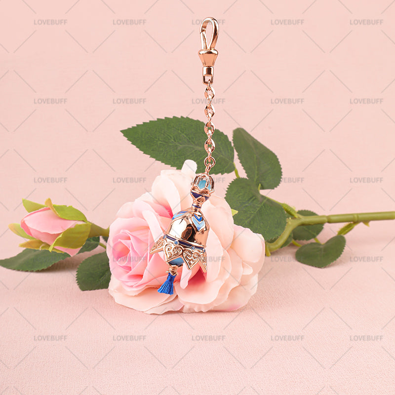 LOVEBUFF Genshin Impact Scaramouche Tulaytullah's Remembrance Inspired Bell Keychain Pendant Bag Charm