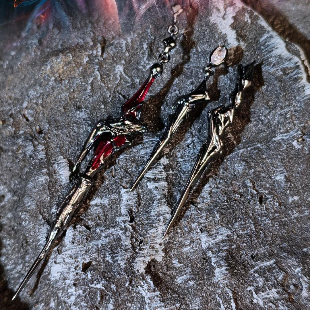 LOVEBUFF Love and Deepspace LaDs Sylus Silverwing Fiend Cosplay Earrings