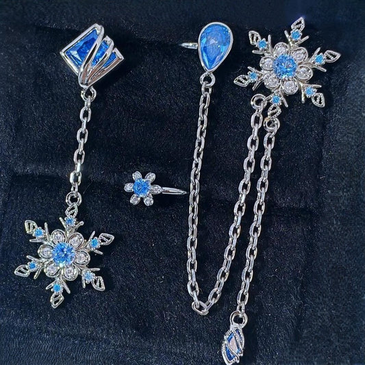 LOVEBUFF LaDs Heartbeats Ablaze Zayne Chilling Crescendo MC's Snowfall Guide Earrings 3pc Set