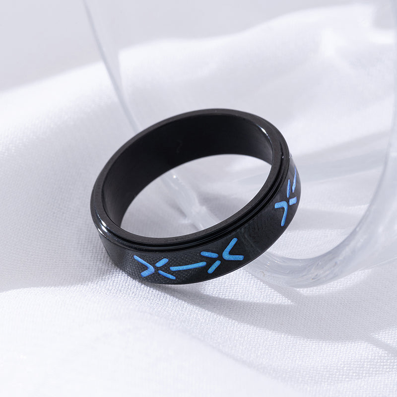 LOVEBUFF Arknights 명일방주 Oripathy Suppression Ring Glow In The Dark Band