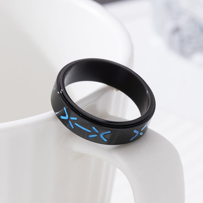 LOVEBUFF Arknights 명일방주 Oripathy Suppression Ring Glow In The Dark Band