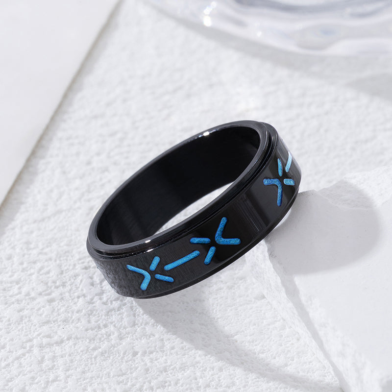 LOVEBUFF Arknights 명일방주 Oripathy Suppression Ring Glow In The Dark Band