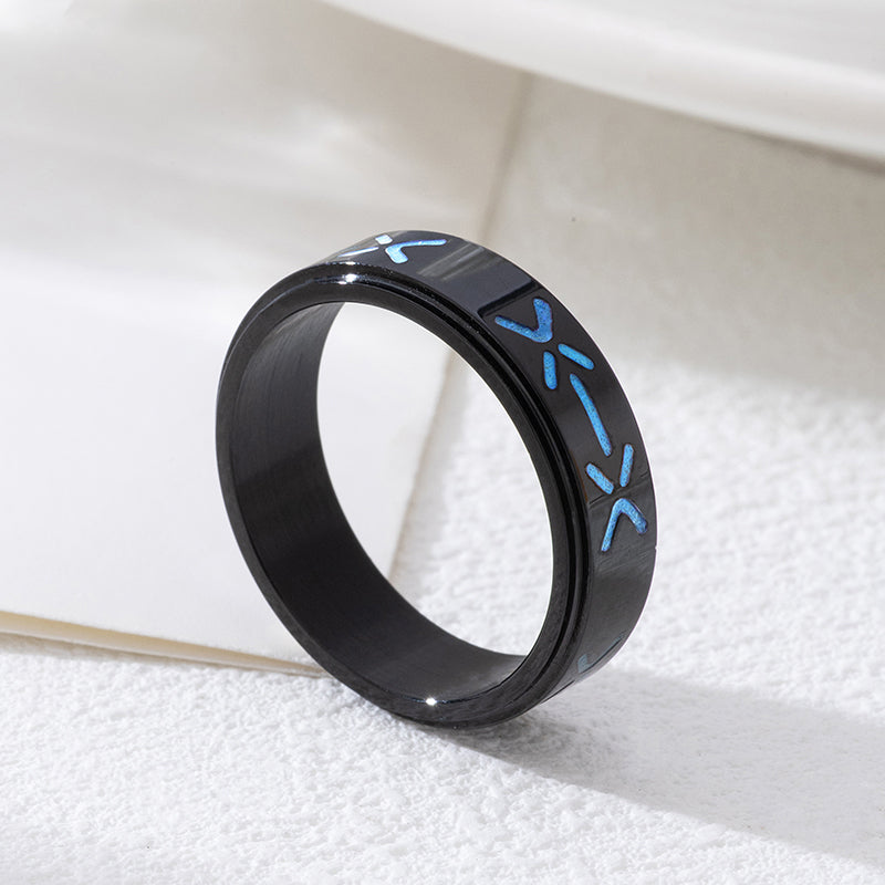 LOVEBUFF Arknights 명일방주 Oripathy Suppression Ring Glow In The Dark Band