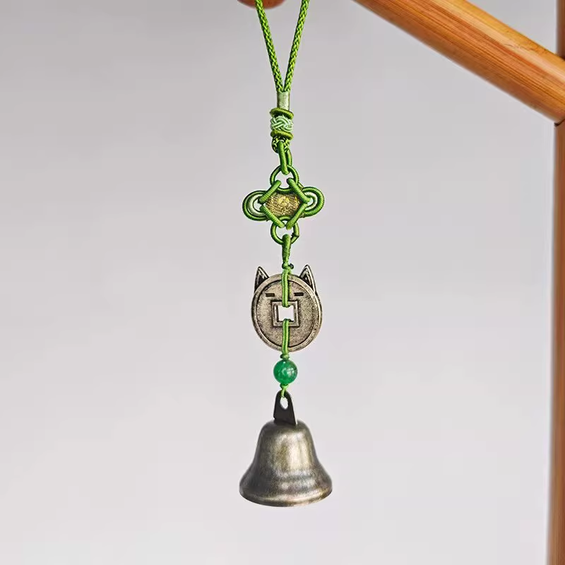 LOVEBUFF Where Winds Meet Meow Meow Cat Coin Bell Pendant Bag Charm