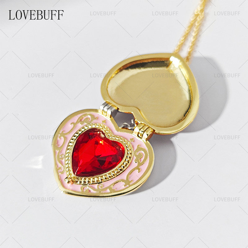 LOVEBUFF シュガシュガルーン Sugar Sugar Rune 슈가슈가룬 Heart Pendant Necklace