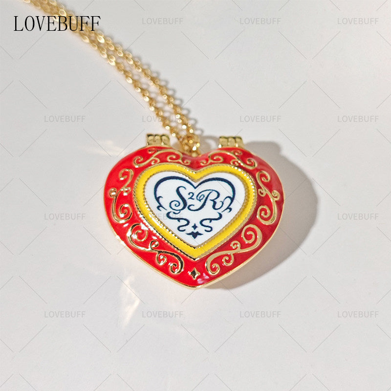 LOVEBUFF シュガシュガルーン Sugar Sugar Rune 슈가슈가룬 Heart Pendant Necklace