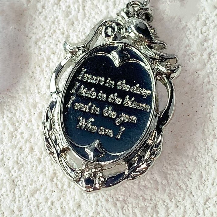 LOVEBUFF Identity V Cryptic Notes Cursed Sapphire Cosplay Necklace