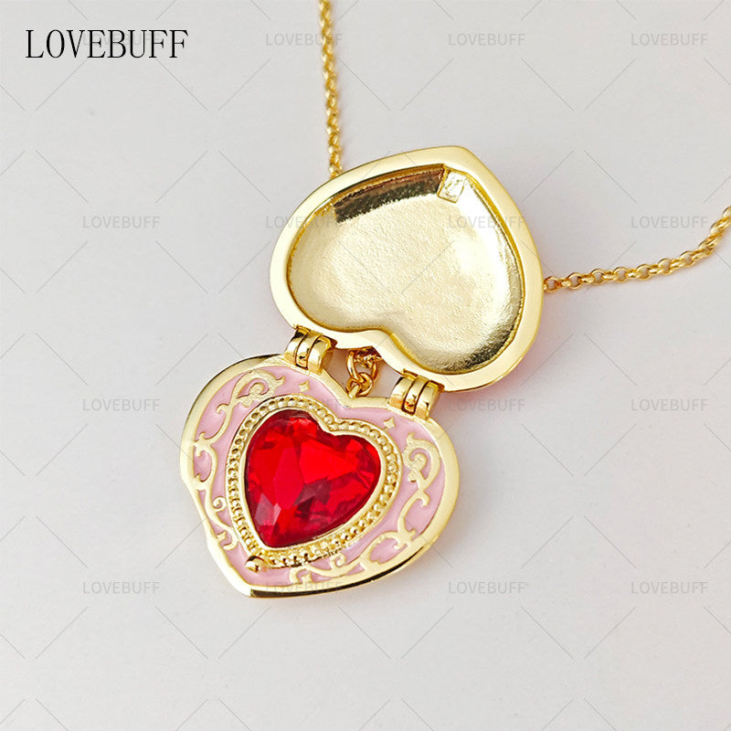 LOVEBUFF シュガシュガルーン Sugar Sugar Rune 슈가슈가룬 Heart Pendant Necklace