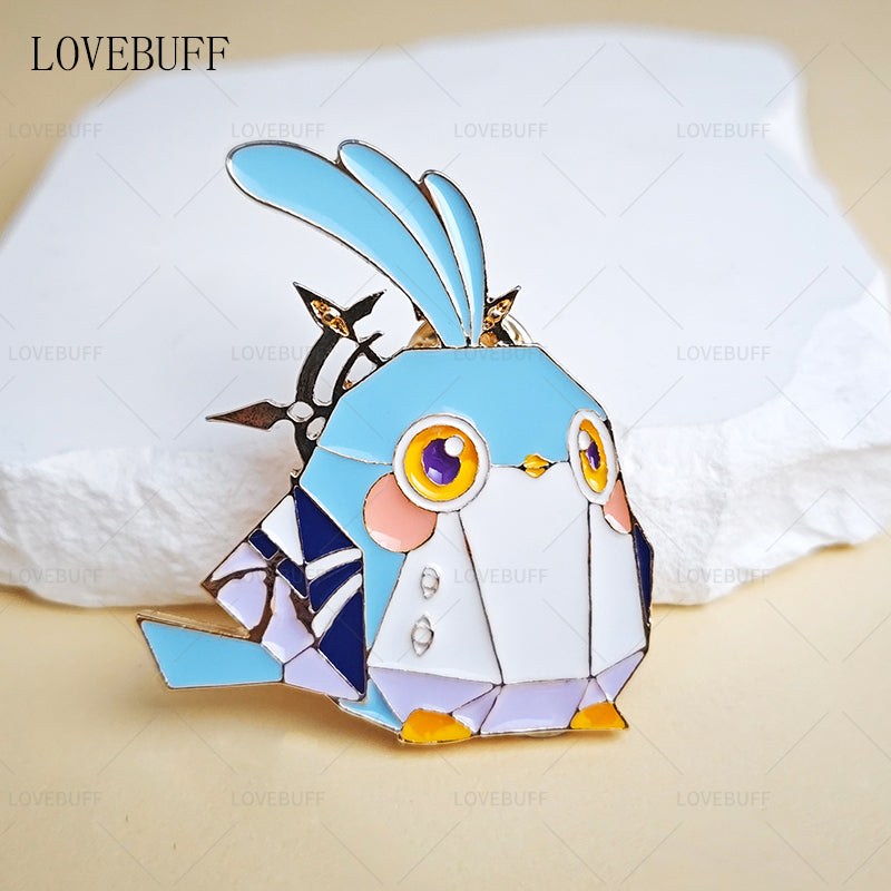 LOVEBUFF Honkai:Star Rail Origami Bird Inspired Enamel Pin Badge Brooch