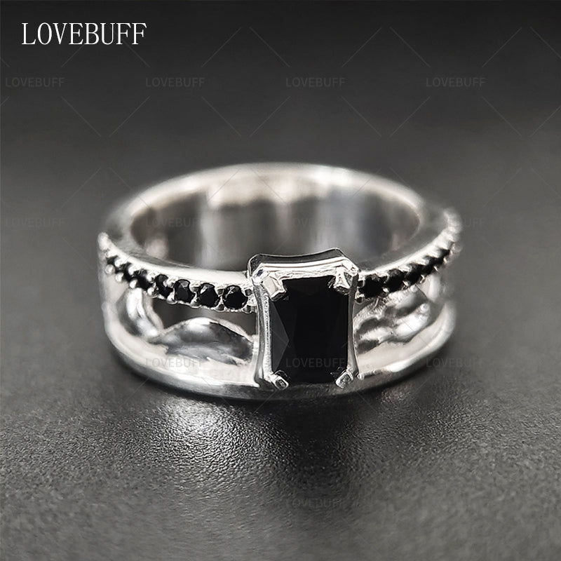 LOVEBUFF Love and Deepspace Sylus Affinity 100 Ring Inspired Silver Closed Ring Wedding Bands