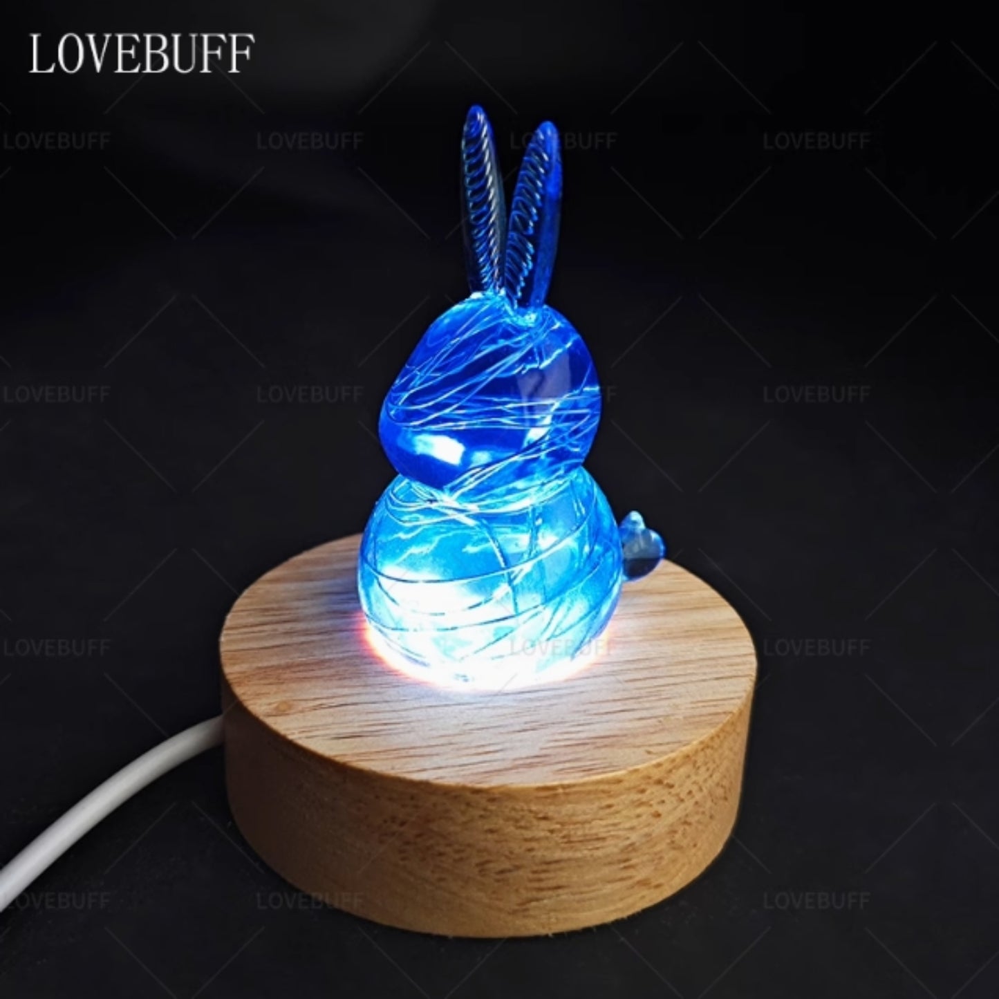 LOVEBUFF Reverse: 1999 Unilog Bunny Rabbit Inspired Figurine Collectible Desk Decor