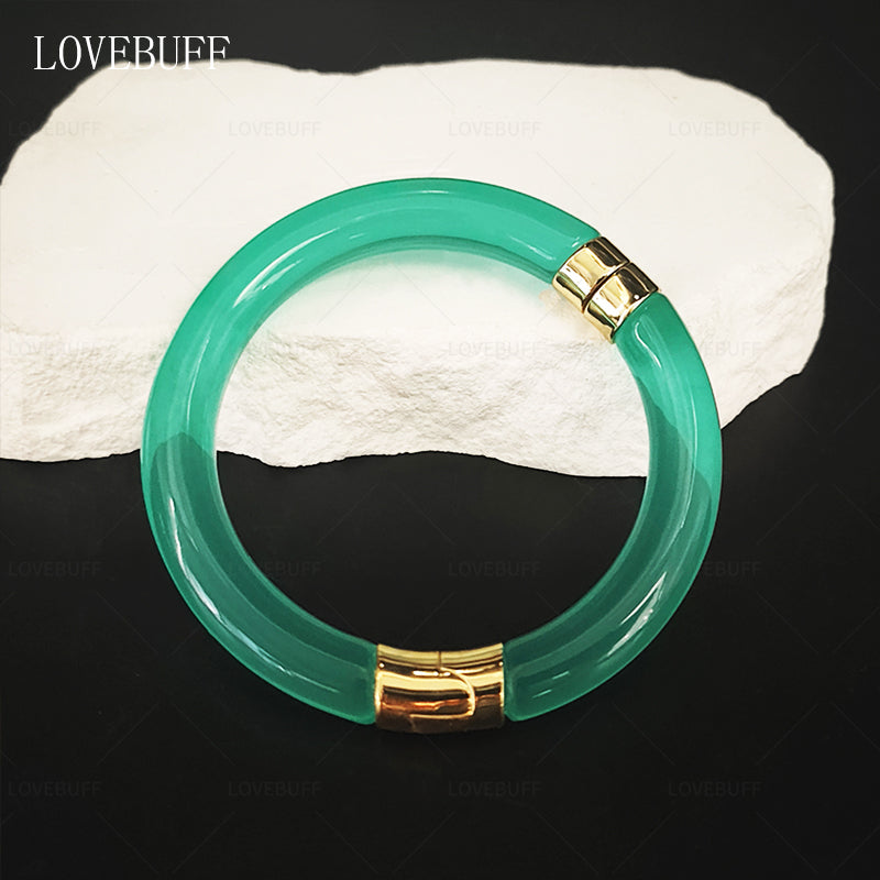 LOVEBUFF Honkai: Star Rail Jade Cosplay Accessories Necklace Earring Wrist Cuff Bracelet Ring