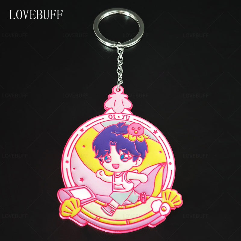 LOVEBUFF love and Deepspace Workout Rafayel Zayne Xavier Sylus Medal Badge Pendant Bag Charm Keychain