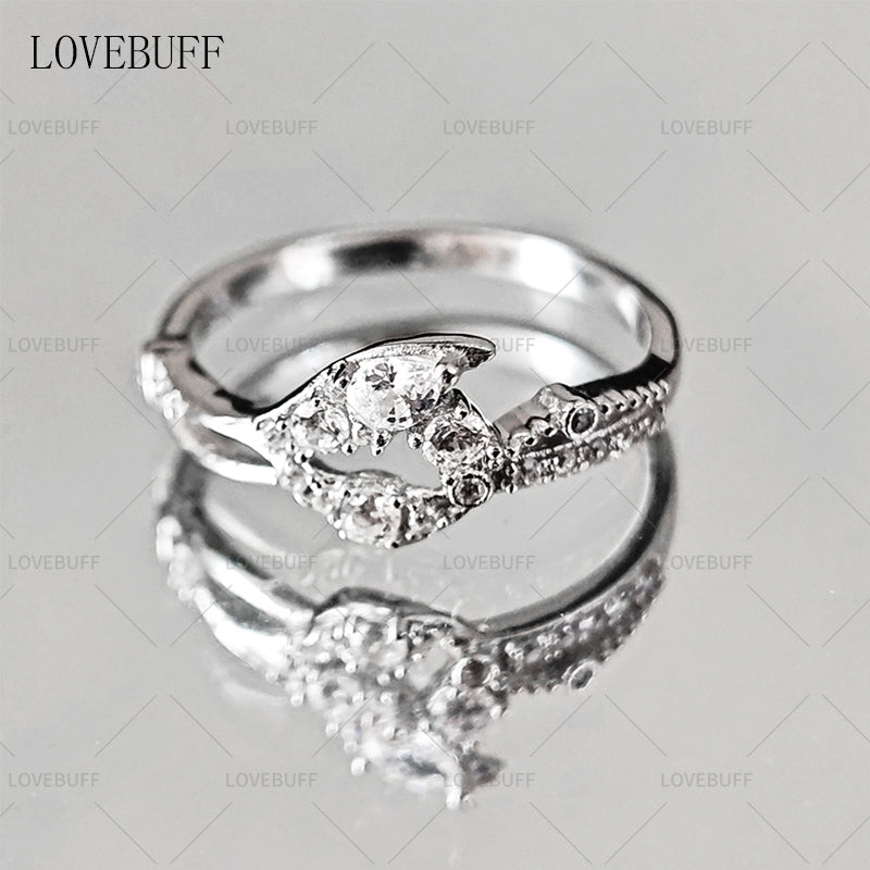 LOVEBUFF LAD Caleb Rafayel Sylus Xavier Zayne Wedding Ring Inspired Silver Band