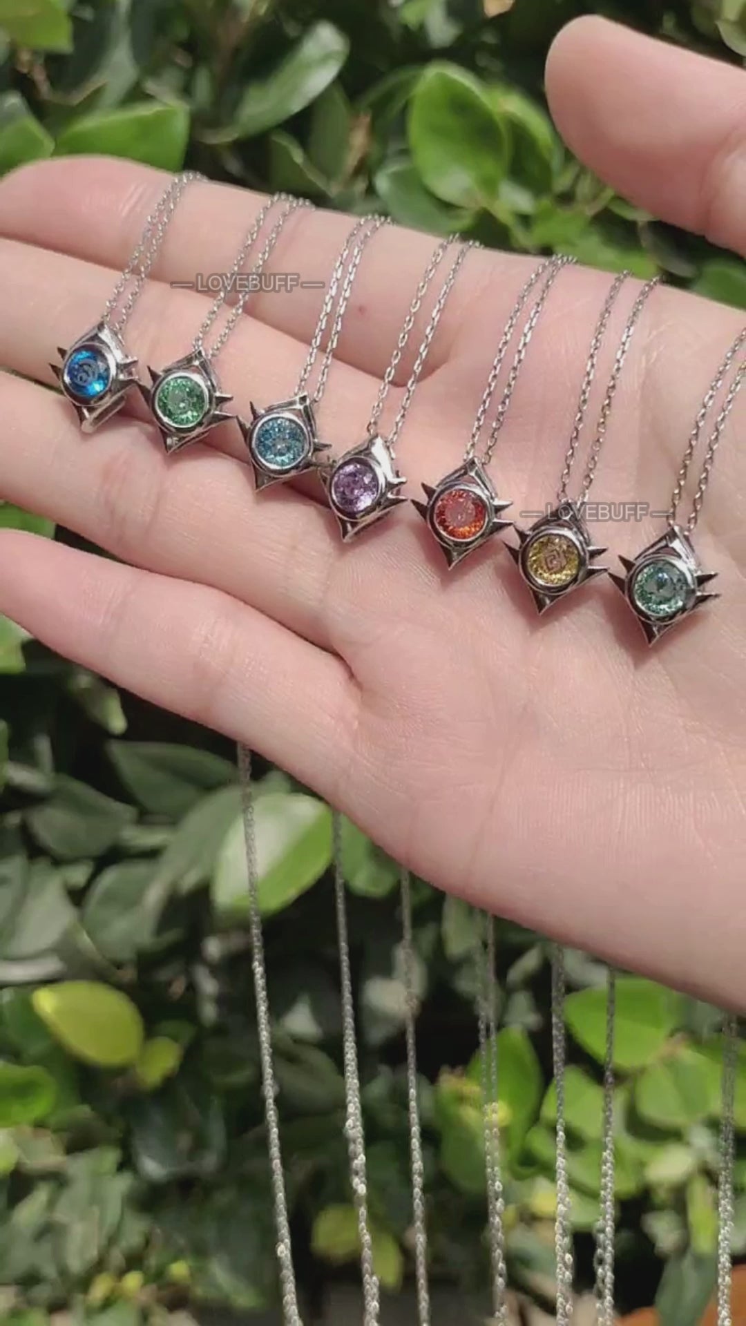 Snezhnaya Vision Inspired Zircon Gemstone Pendant Dainty Necklace