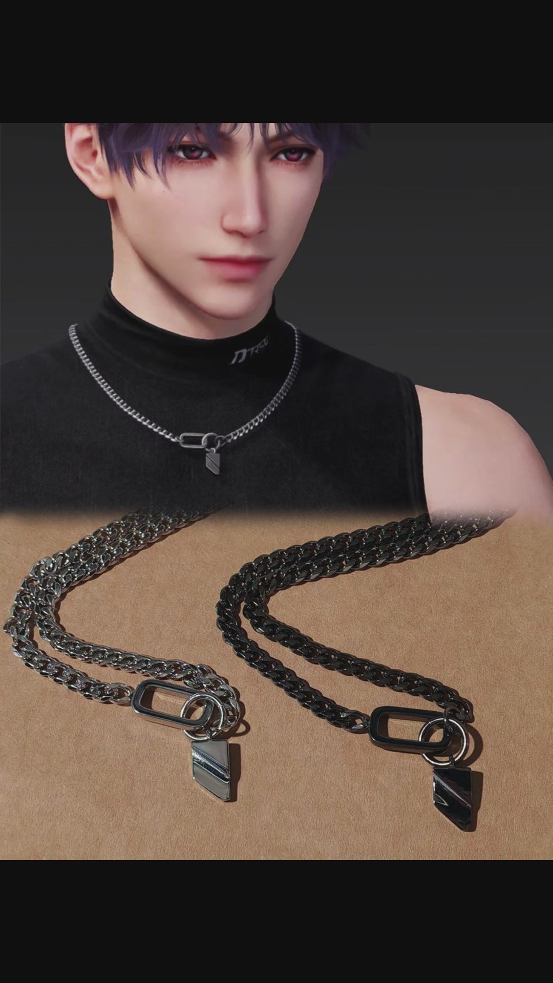 LOVEBUFF Love and Deepspace Cosplay Athletic Rafayel Leaf Pendant