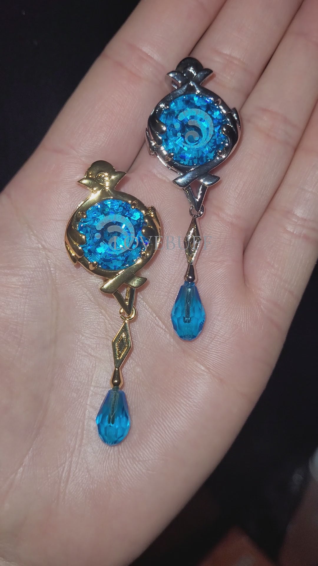 LOVEBUFF Fontaine Furina Hydro Vision Inspired Gem Pendant