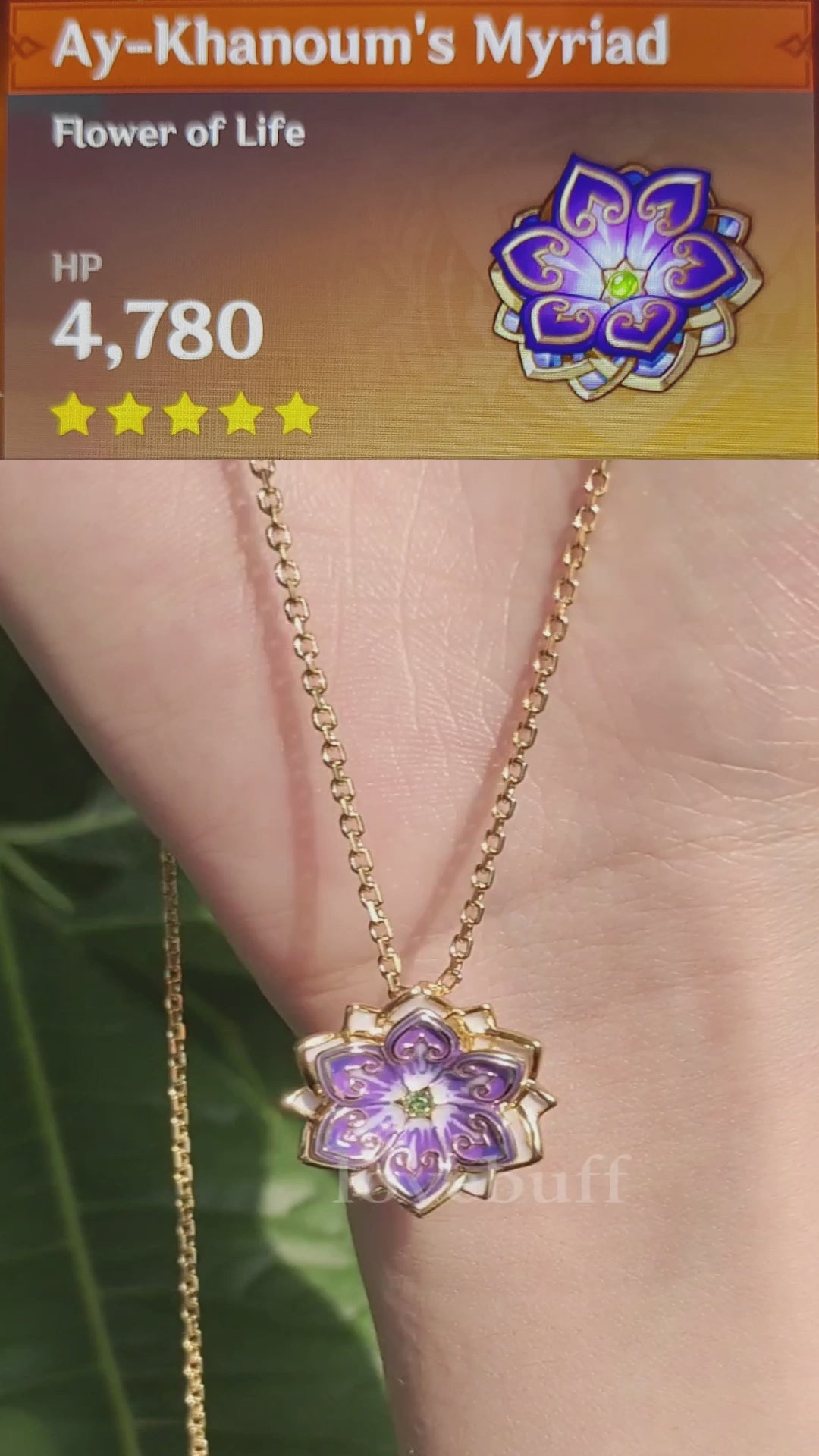 悠*華様 アクセサリー　いろいろ　まとめ LOVEBUFF Genshin Ay-Khanoum's Myriad Artifact Inspired Necklace